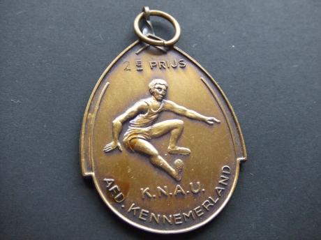 K.N.A.U.( Koninklijke Nederlandse Atletiek Unie)afdeling kennemerland  2e prijs verspringen